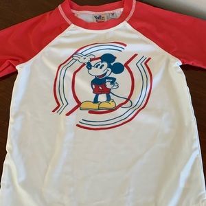 Kids Sm Junk Food Mickey Mouse Swim Top SPF 50